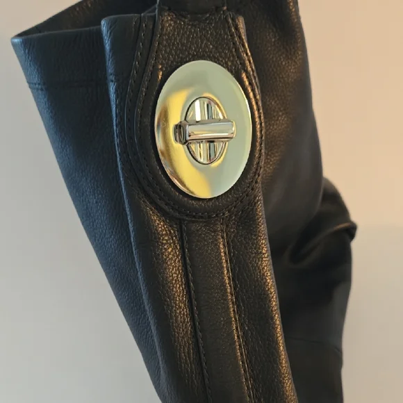 Coach Penelope Black Leather Hobo Shoulder Bag – 1990s Vintage Style F16535 - Picture 7 of 7